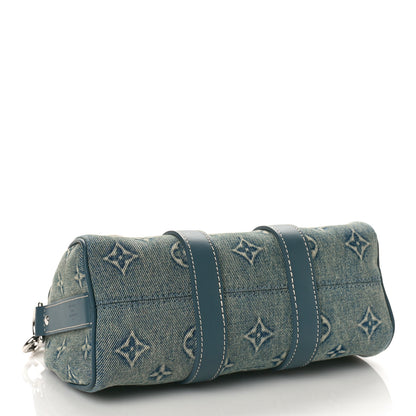 Louis Vuitton Monogram Washed Denim Keepall Bandouliere 25 4 of 8