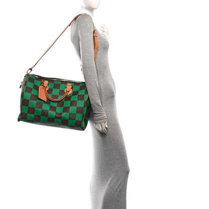 Louis Vuitton Damier Pop Speedy Bandouliere 40 Green 2 of 9