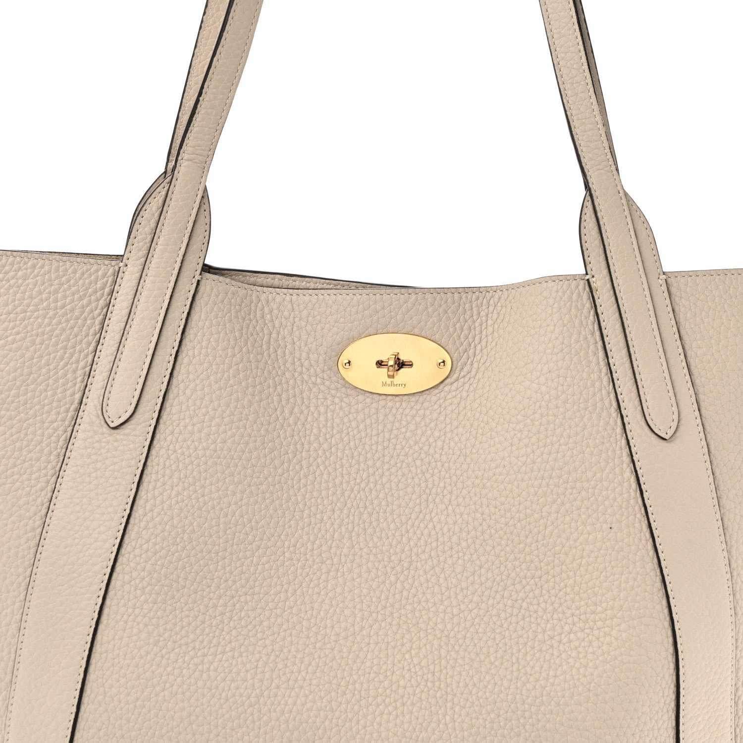Mulberry Heavy Grain Bayswater North South Tote Chalk 7 of 10