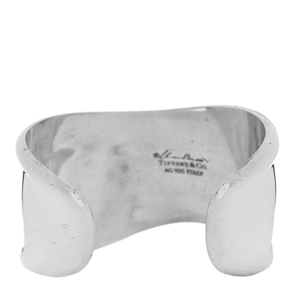 Tiffany Sterling Silver Small Elsa Peretti Left Wrist Bone Cuff Bracelet 2 of 4