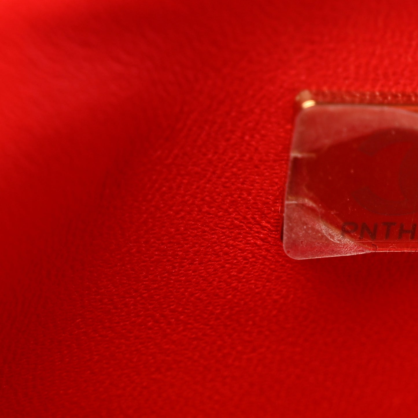 Lambskin Resin Crystal Square Quilted Monacoco Mini Flap Red