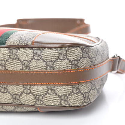 Gucci GG Supreme Monogram Web Medium Shoulder Bag Brown 10 of 10