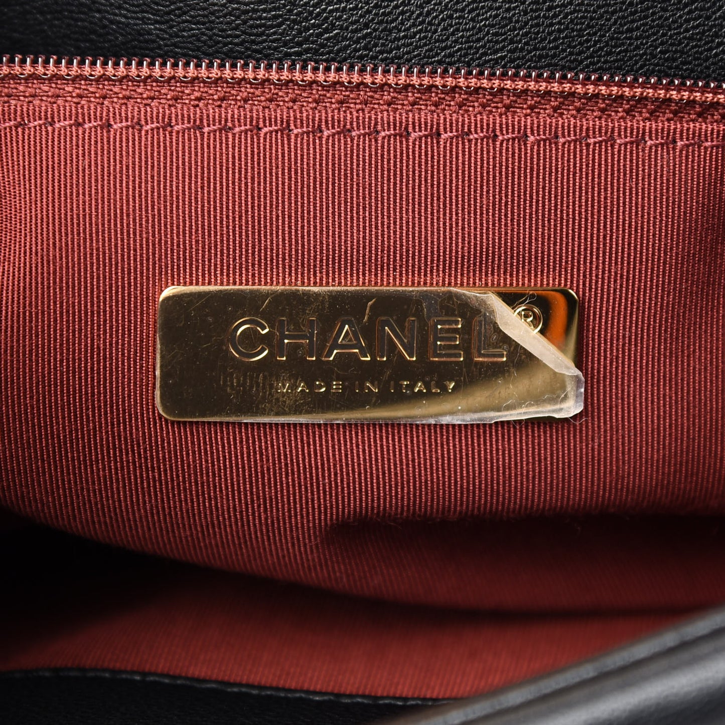 Goatskin Quilted Maxi Chanel 19 Flap Black
