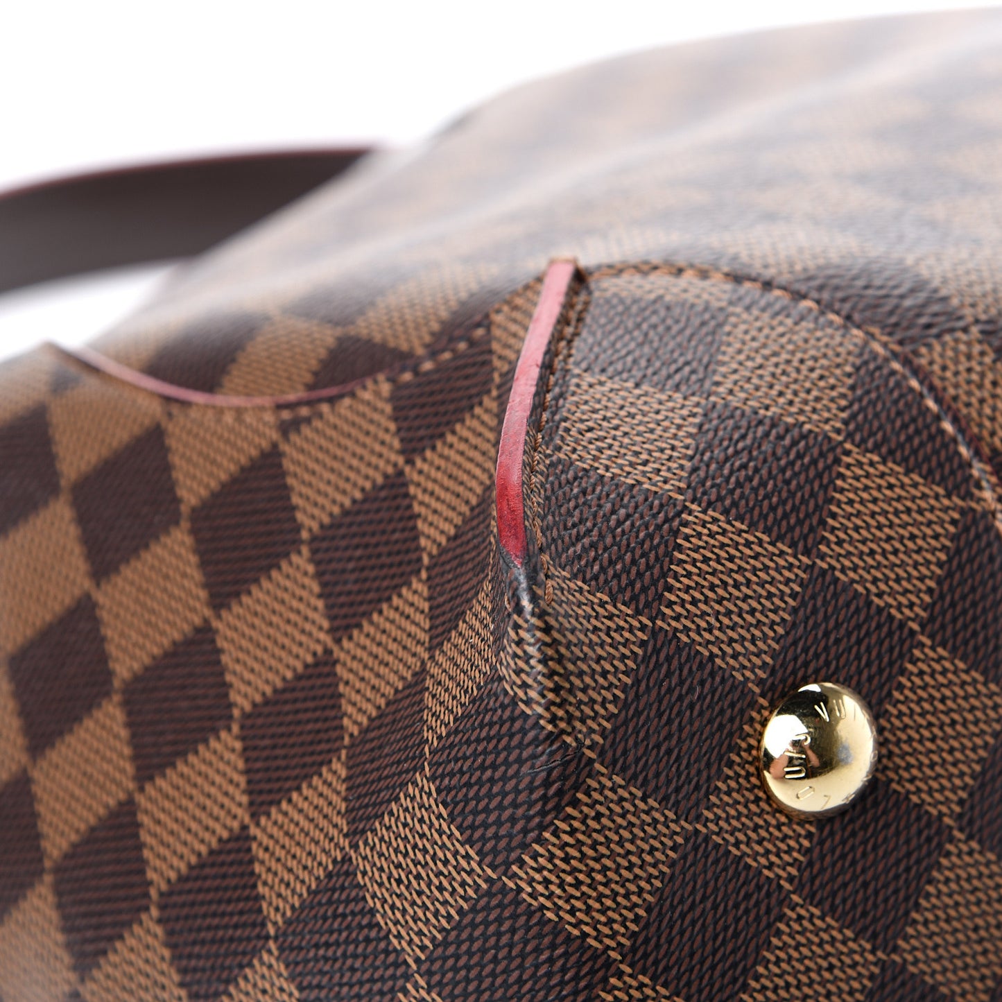 Damier Ebene Caissa Hobo Cherry