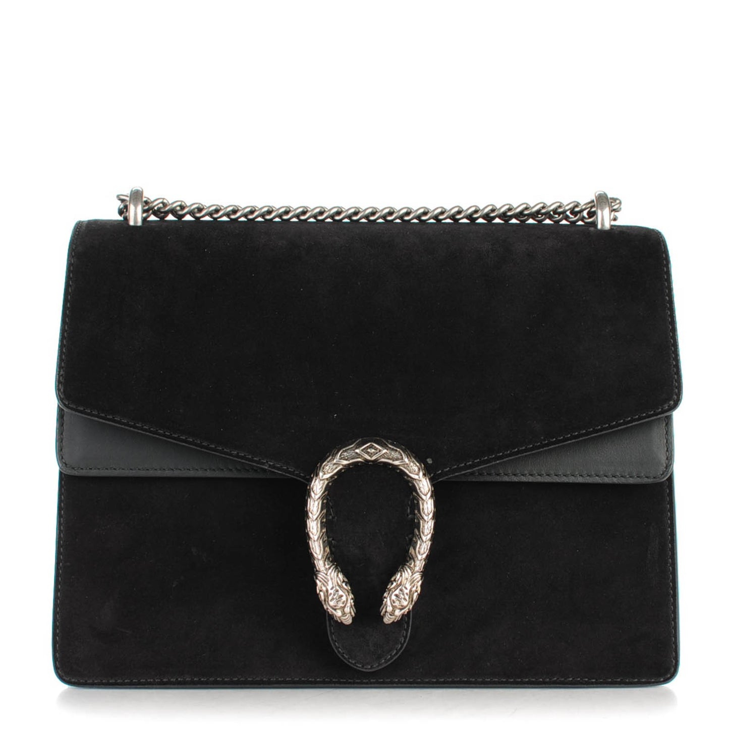 Suede Medium Dionysus Shoulder Bag Black