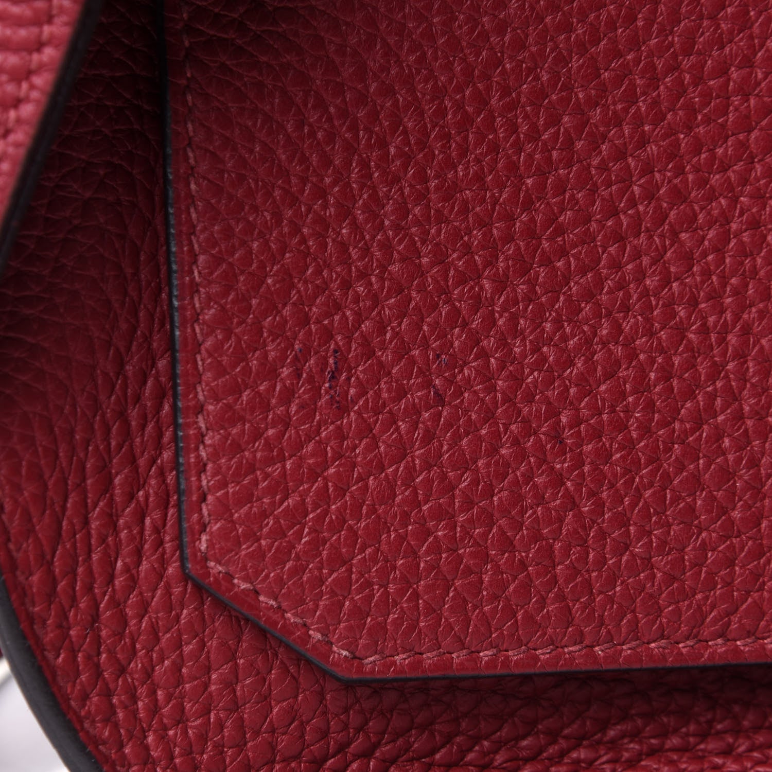 Hermes Taurillon Clemence Jypsiere 28 Rouge Grenat 9 of 14