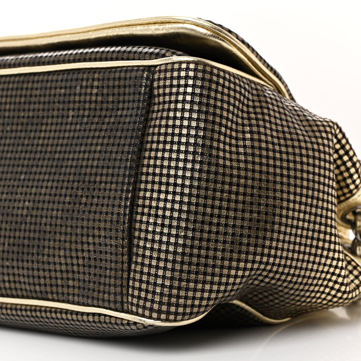 Chanel Metallic Lambskin Perforated Hollywood Accordion Flap Bag Gold 10 of 12
