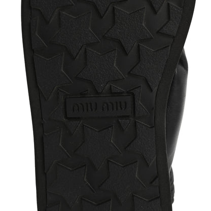 Miu Miu Padded Nappa Flatform Sandals 35 Black 8 of 9