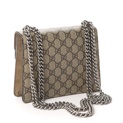 Gucci GG Supreme Monogram Mini Dionysus Shoulder Bag Taupe 3 of 11