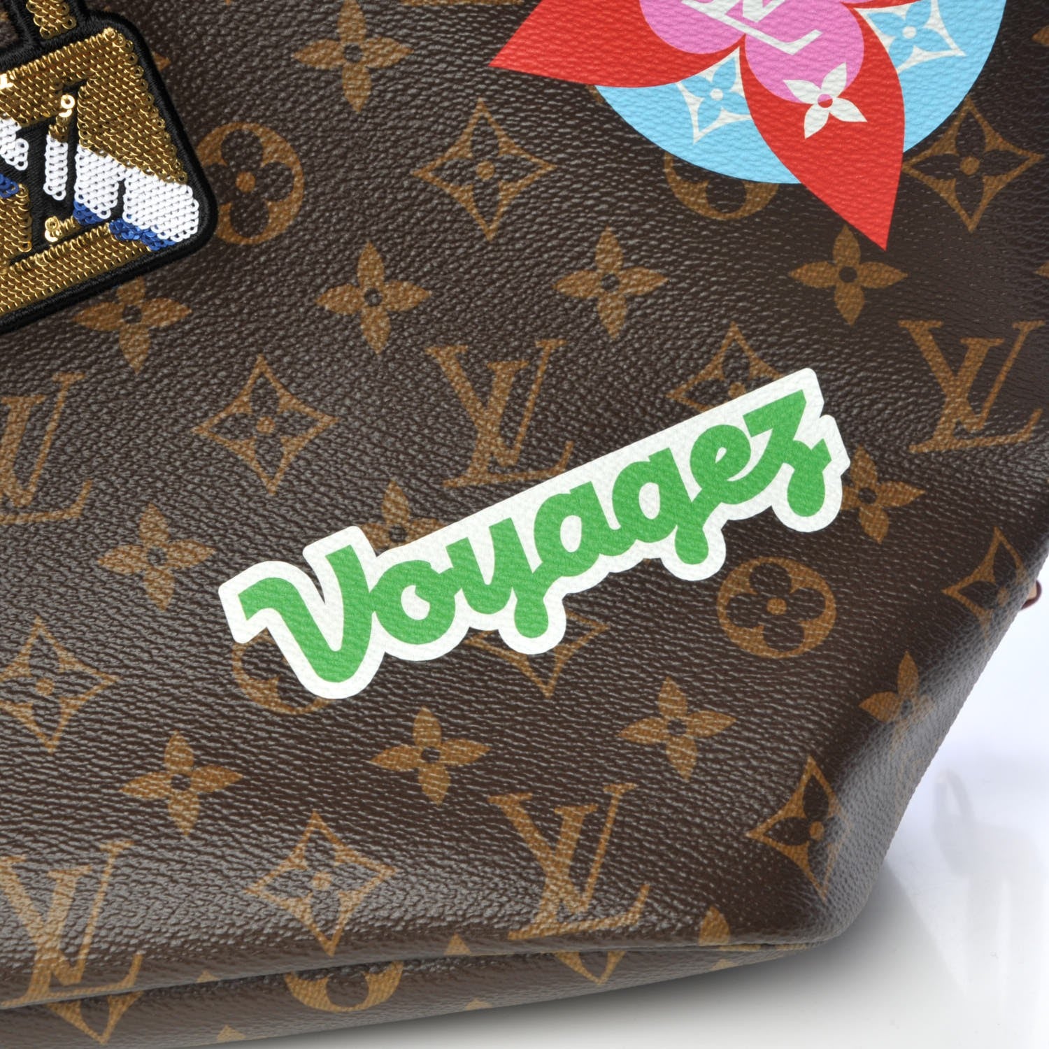 Louis Vuitton Monogram Stories Neverfull MM 10 of 11