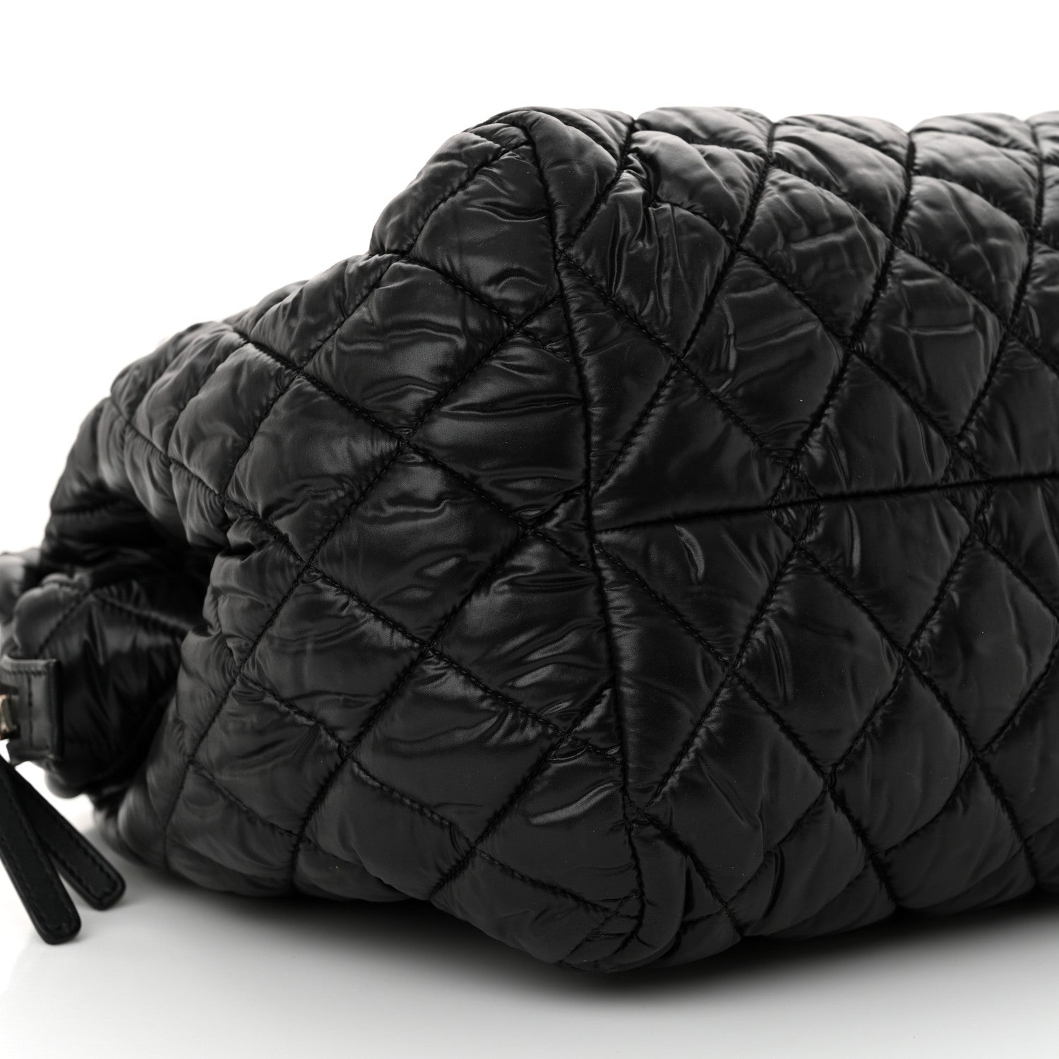 Chanel Nylon Coco Cocoon Bowler Black 9 of 12