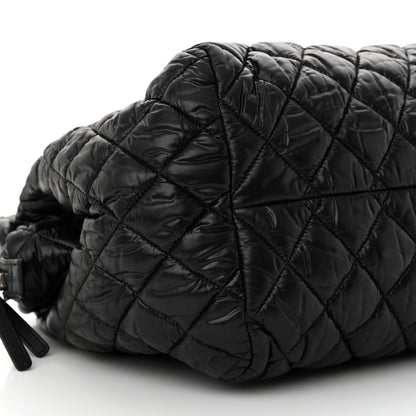 Chanel Nylon Coco Cocoon Bowler Black 9 of 12