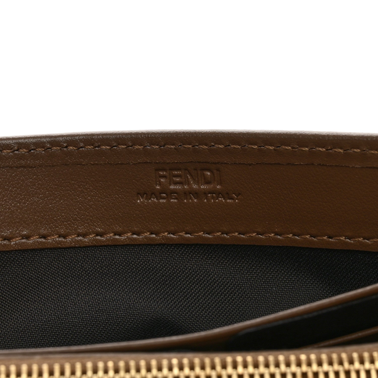 Fendi Vitello Soft F is Fendi Bi-Color FF 1974 Embossed Continental Envelope Wallet Maya Black 6 of 12