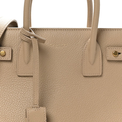 Saint Laurent Grained Calfskin Baby Sac De Jour Souple Dark Beige 8 of 10