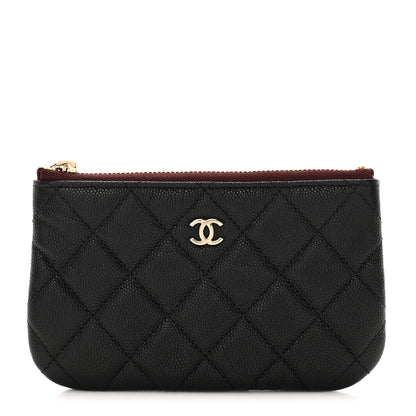 Chanel Caviar Quilted Small Cosmetic Case Black 1 of 7