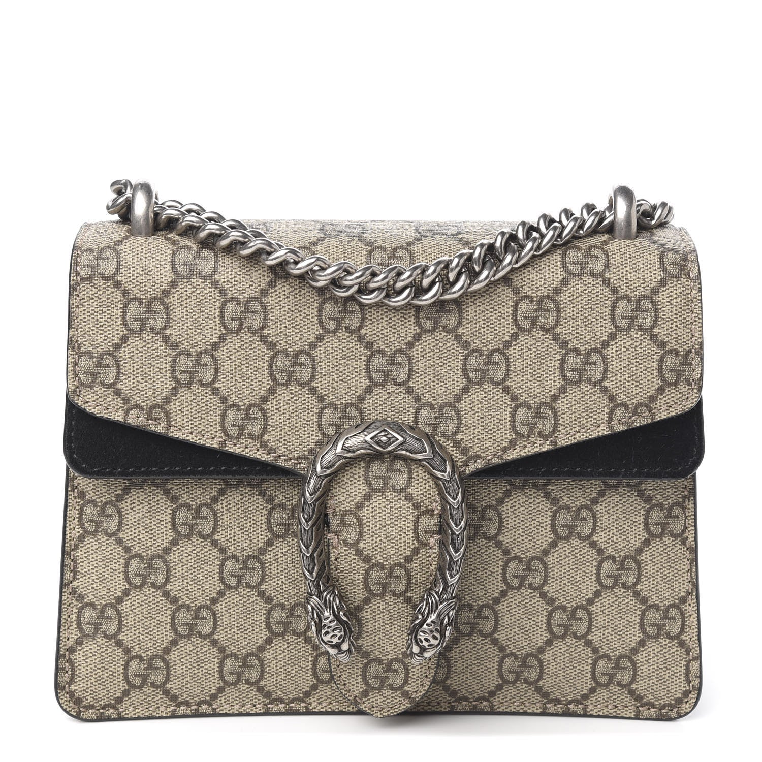 Gucci GG Supreme Monogram Mini Dionysus Shoulder Bag Black 1 of 10
