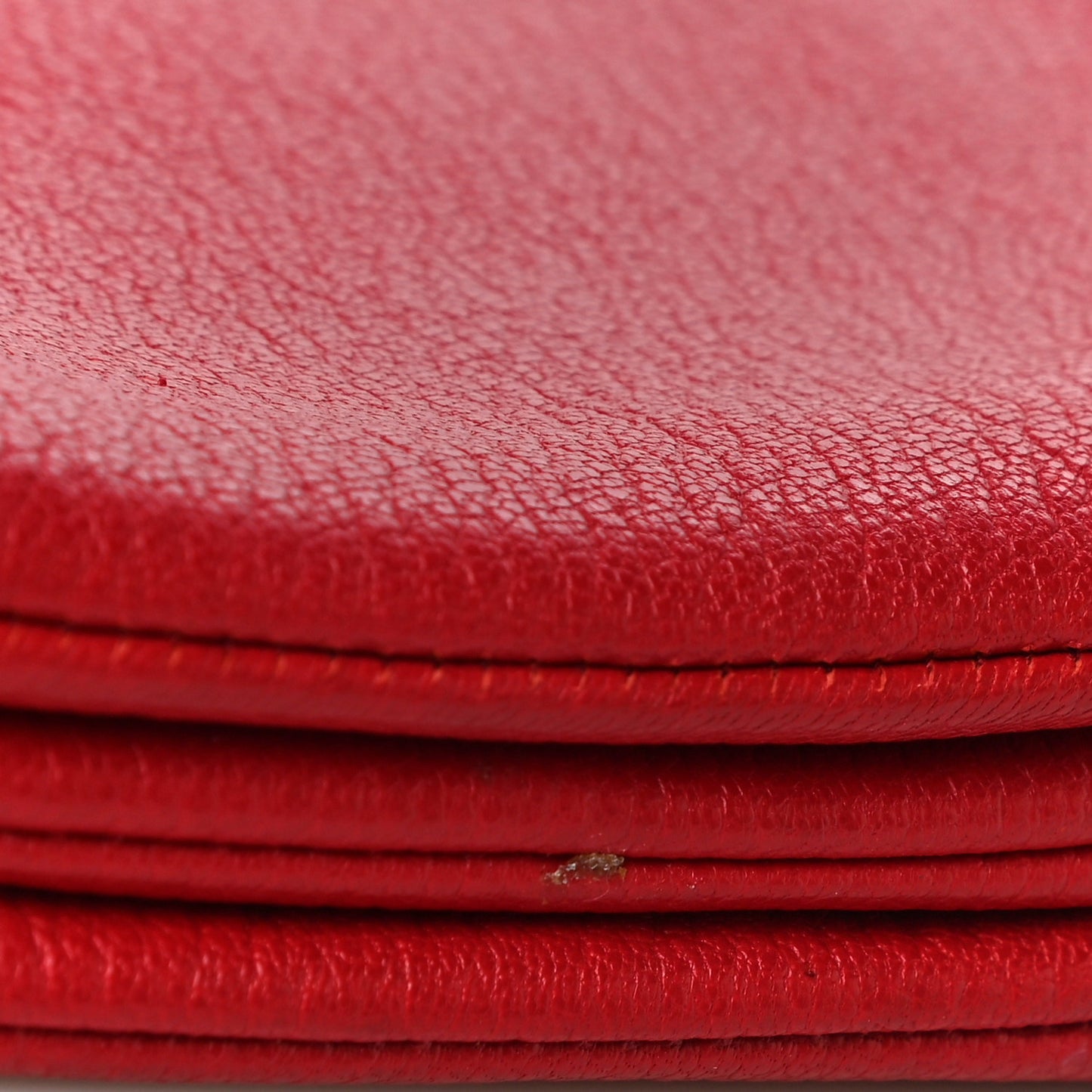 Goatskin Large Trio Crossbody Bag Scarlet
