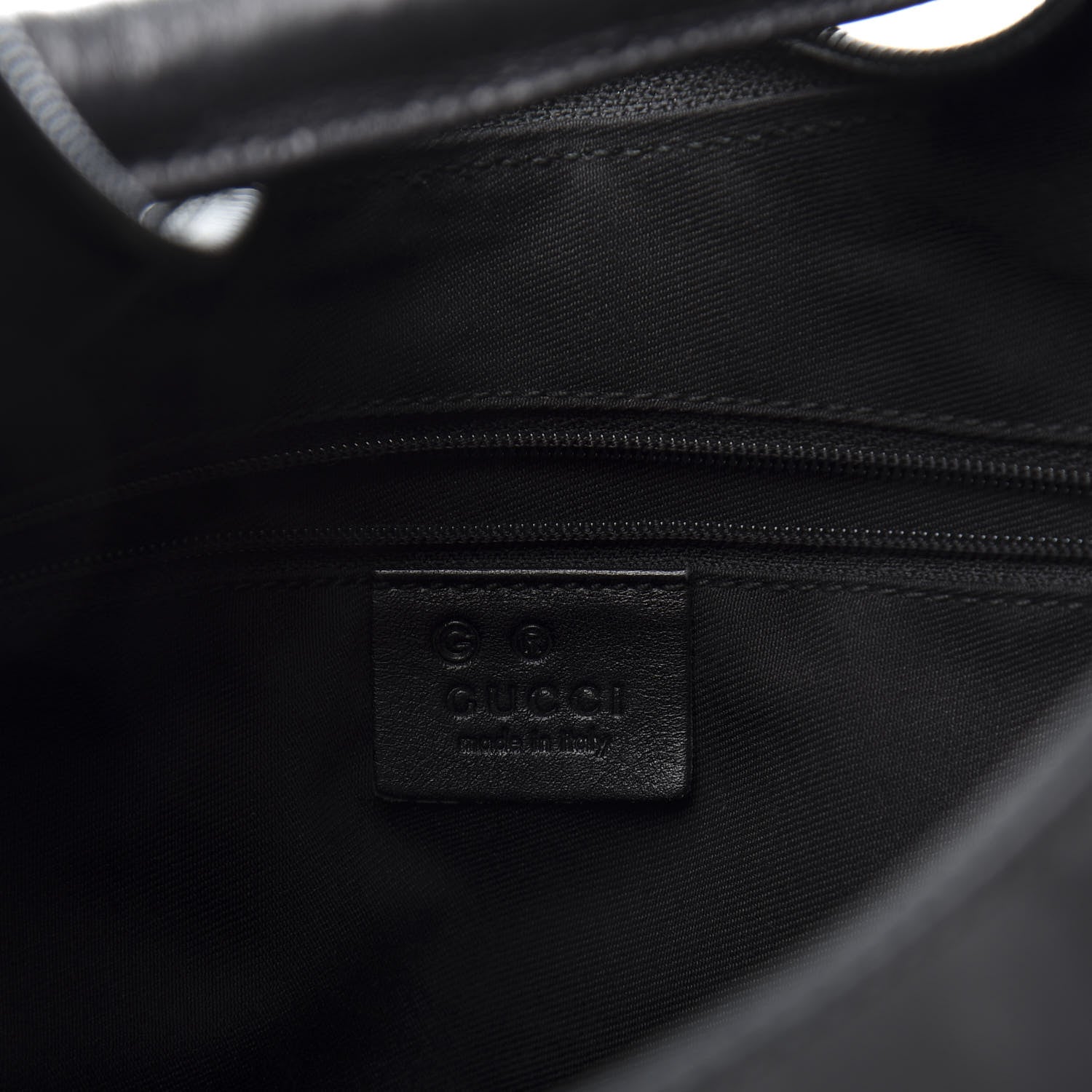 Gucci Nylon Monogram Small Hobo Black 6 of 11