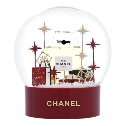 Chanel Glass N°5 Perfume Bottle Snow Globe Red 3 of 6