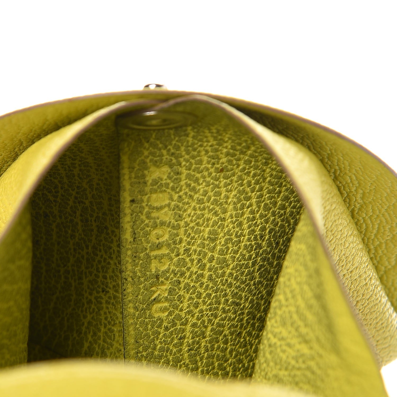 Hermes Chevre Mysore Bastia Coin Purse Lime 6 of 8
