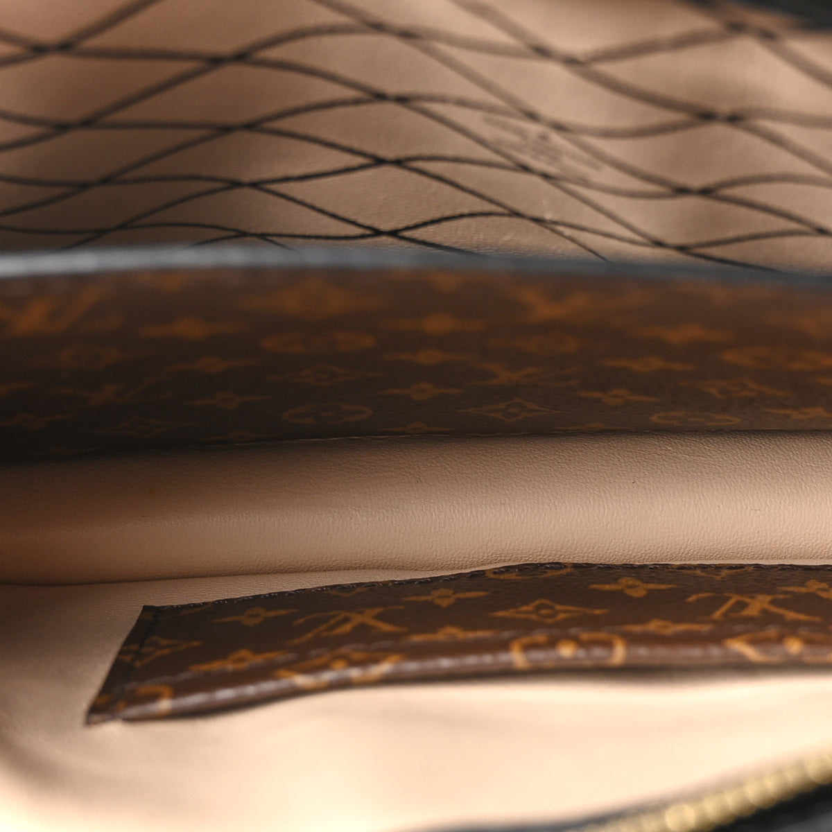 Reverse Monogram Trunk Clutch