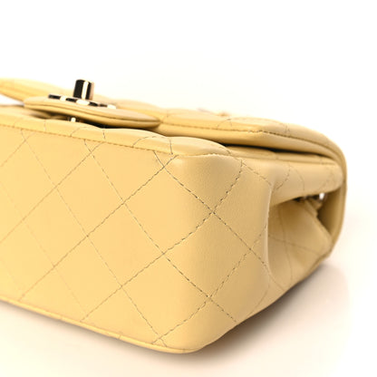 Chanel Lambskin Quilted Mini Square Flap Light Yellow 9 of 10