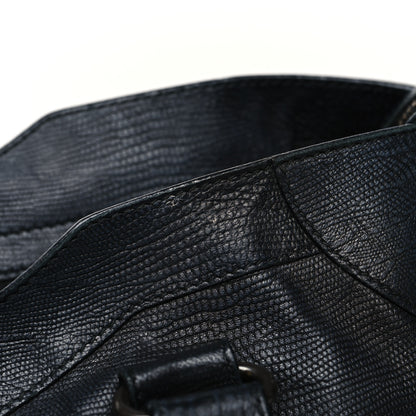 Balenciaga Calfskin Lizard Embossed Classic Hardware City Black 15 of 16