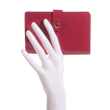Louis Vuitton Vernis French Purse Wallet Rose Indien 2 of 7