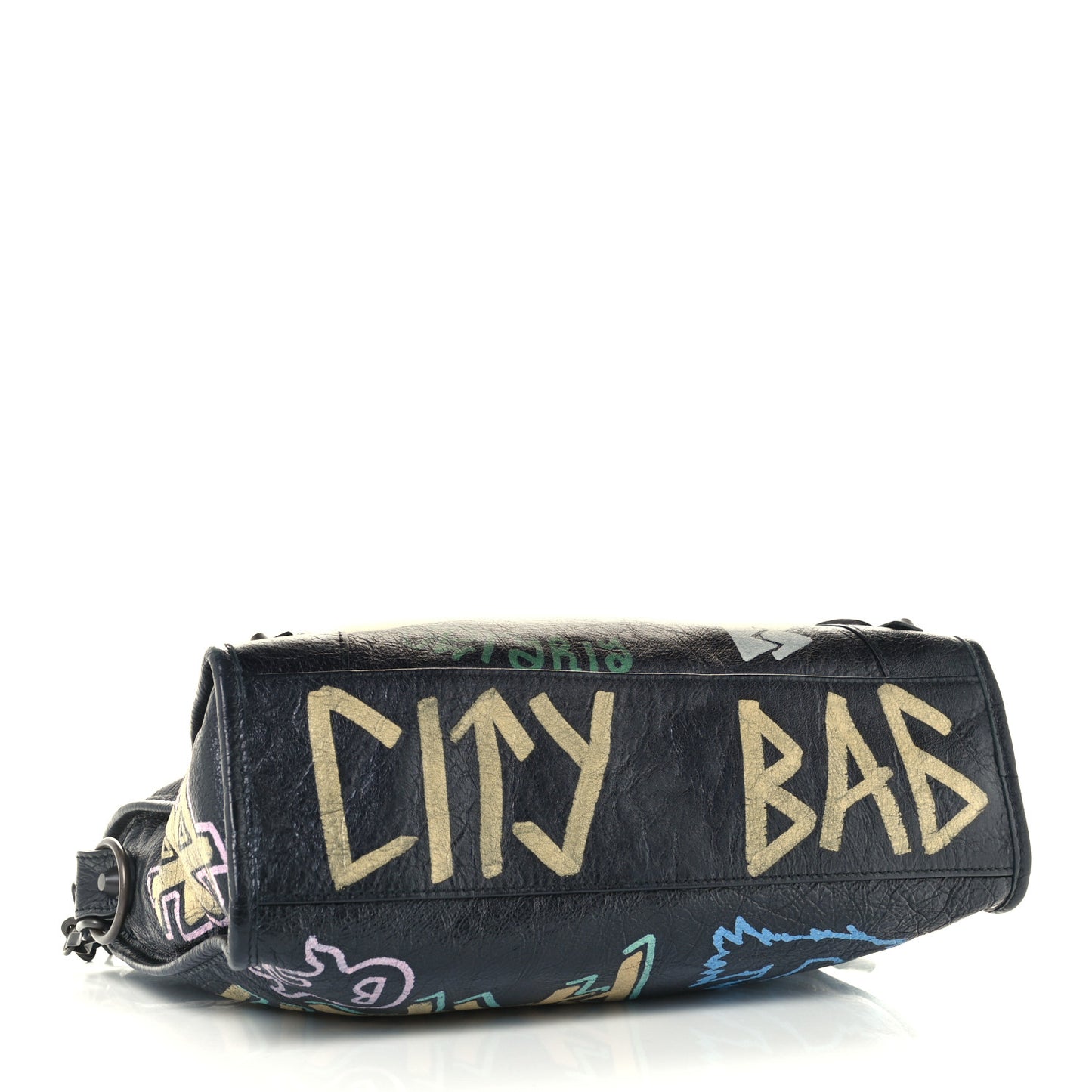 Agneau Graffiti All Over Classic Hardware S City Black Multicolor