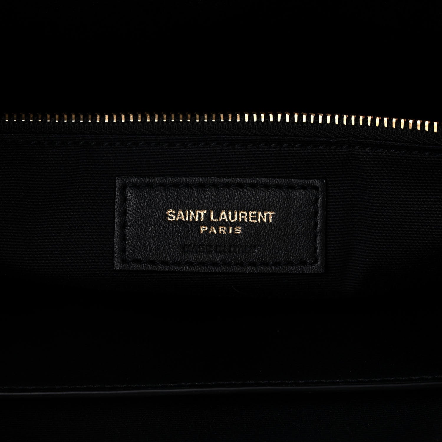 Saint Laurent Suede All-Over Monogram Medium Le Monogramme Duffle Black 6 of 11