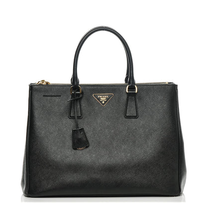 Prada Saffiano Large Galleria Double Zip Tote Black 1 of 7