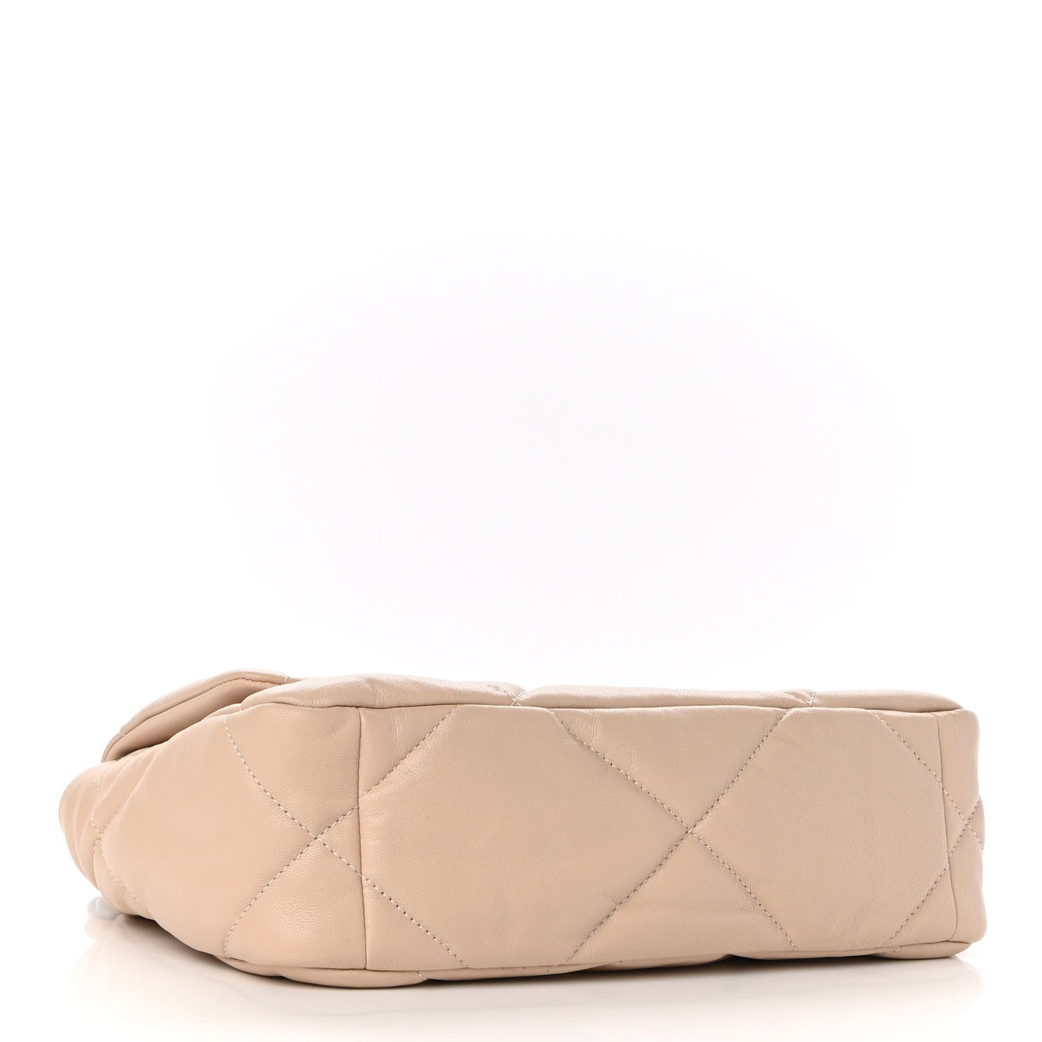 Chanel Goatskin Quilted Medium Chanel 19 Flap Light Beige 4 of 10