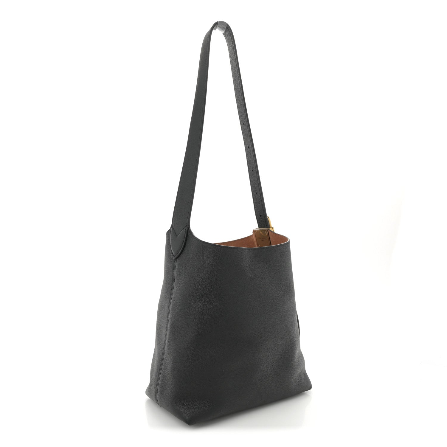 Louis Vuitton Grained Calfskin Low Key Hobo PM Black 4 of 10
