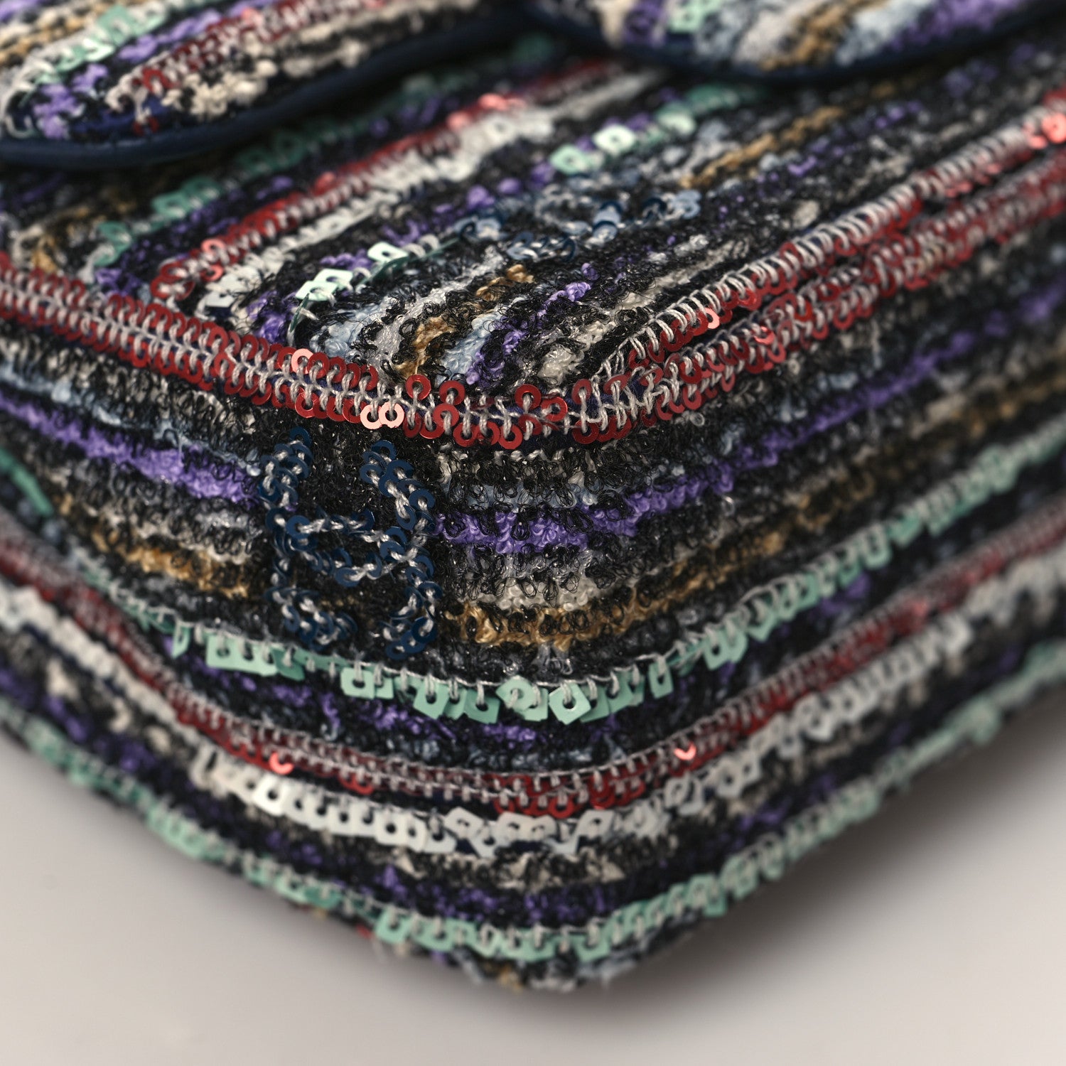 Chanel Mixed Fibers Sequin Quilted Mini Flap Multicolor 7 of 8