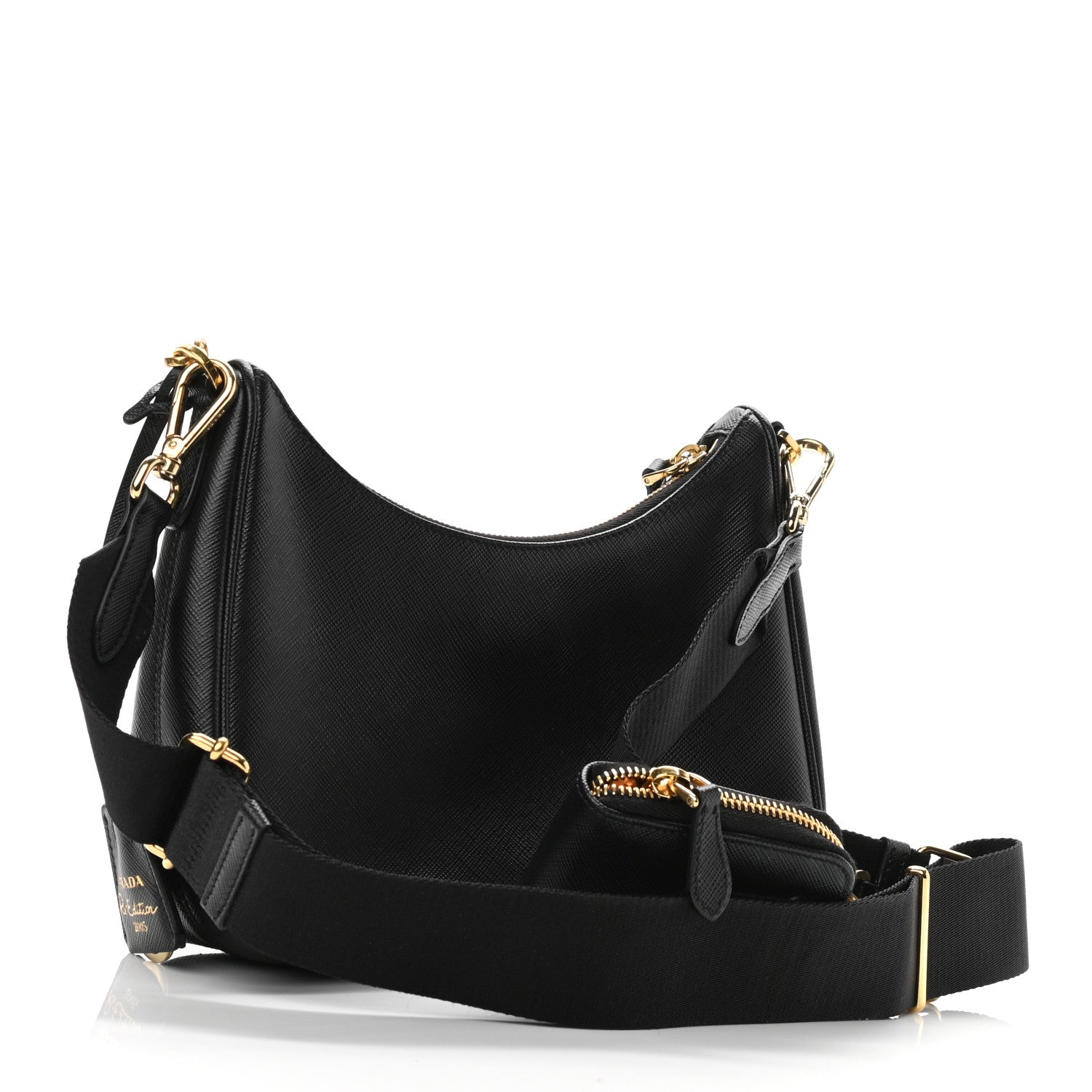 Prada Saffiano Lux Re-Edition 2005 Shoulder Bag Black 3 of 10