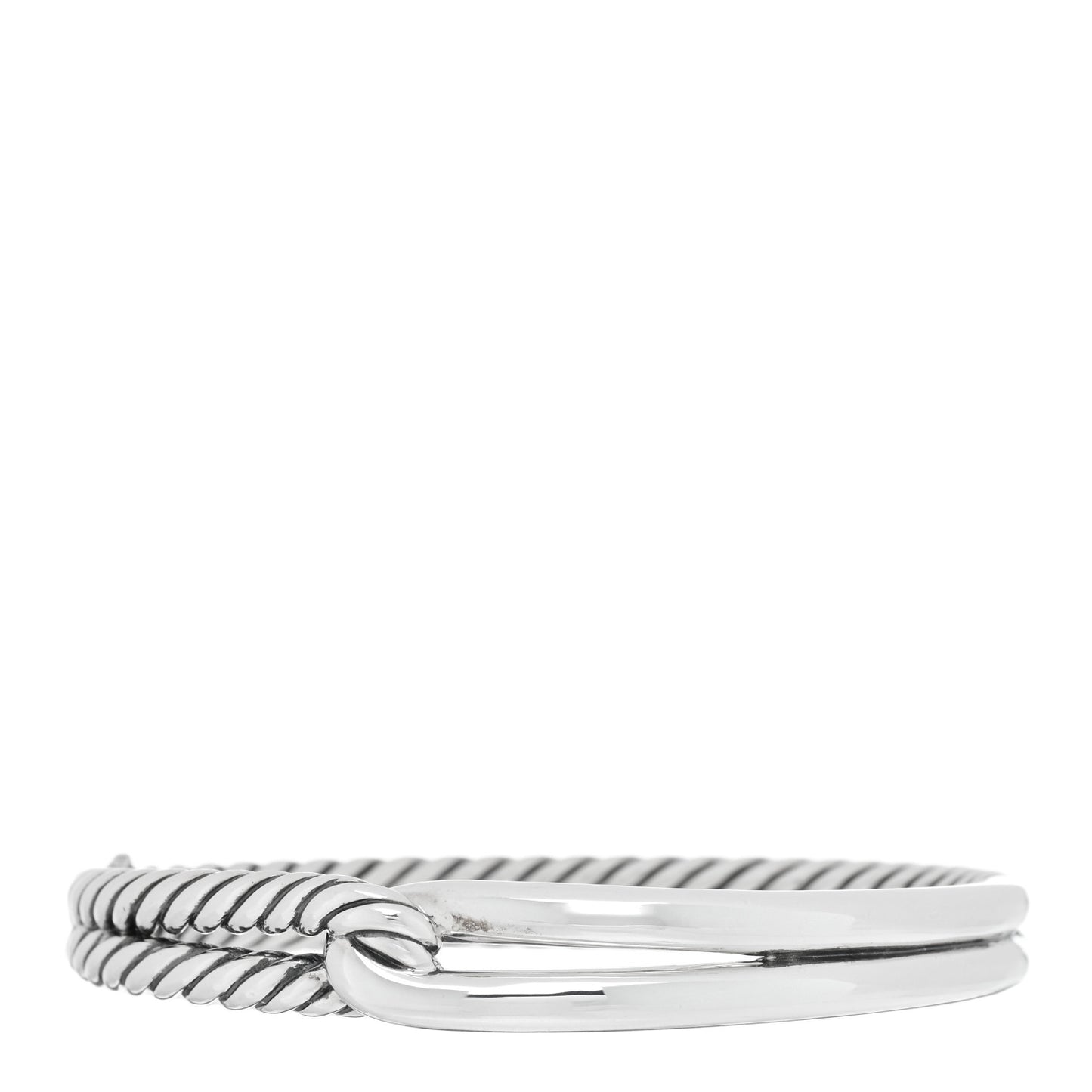 Sterling Silver 10mm Single Loop Labyrinth Bracelet