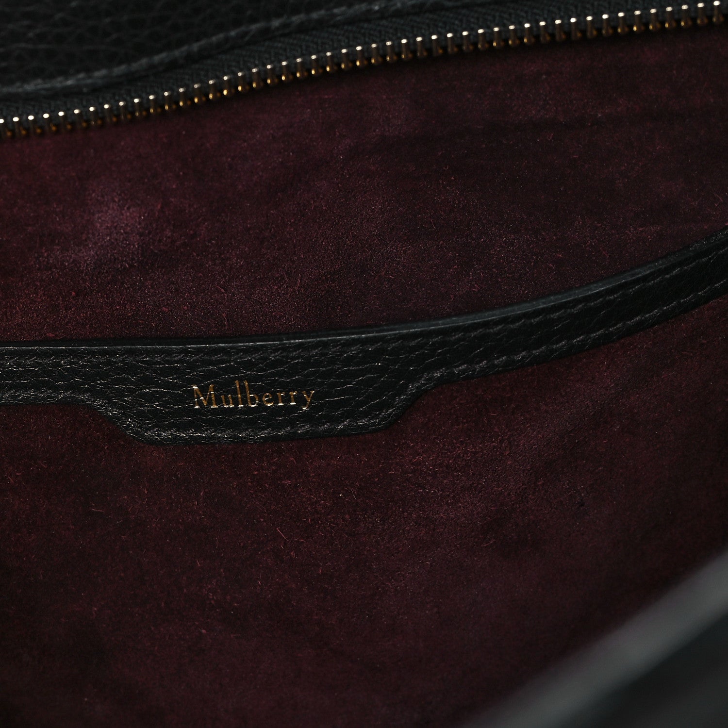 Mulberry Classic Grain Bayswater Zip Tote Black 6 of 11