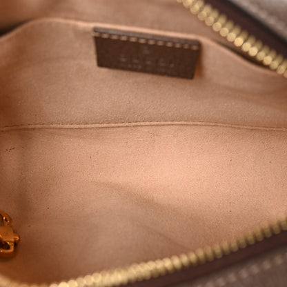 Gucci GG Supreme Monogram Web Mini Ophidia Shoulder Bag Brown 6 of 10