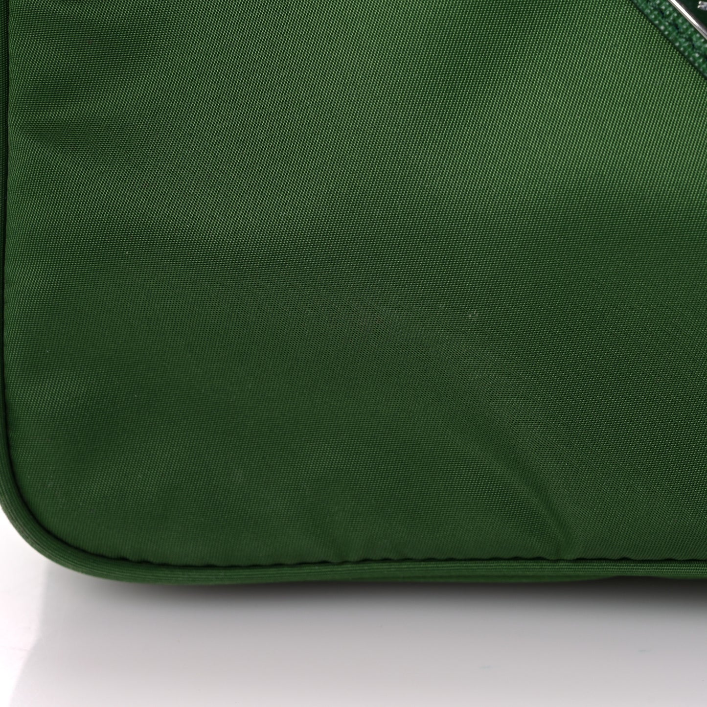 Tessuto Nylon Mini Re-Edition 2000 Bag Emerald Green