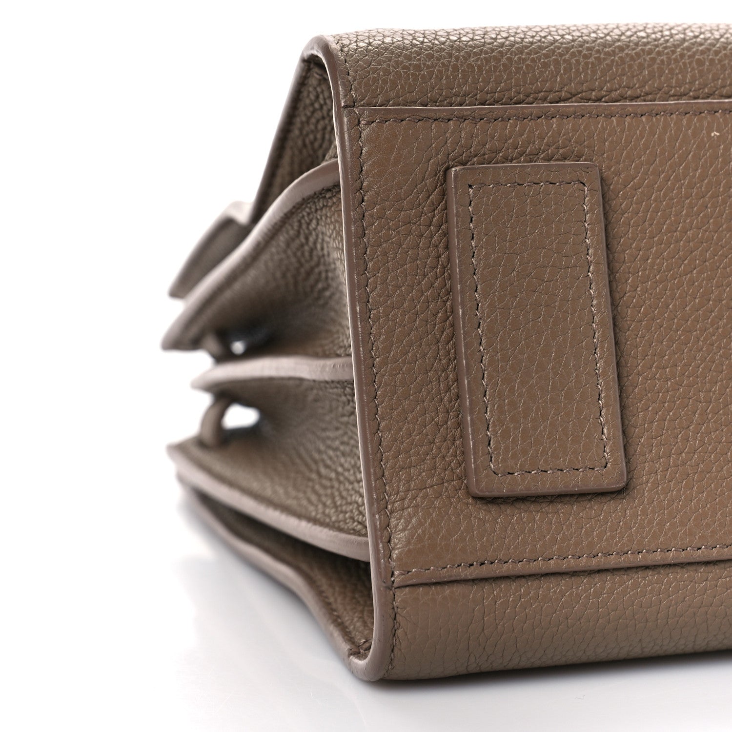 Saint Laurent Grained Calfskin Baby Sac De Jour Souple Taupe 8 of 12