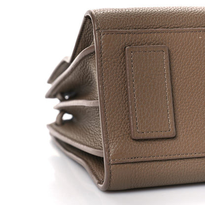 Saint Laurent Grained Calfskin Baby Sac De Jour Souple Taupe 8 of 12