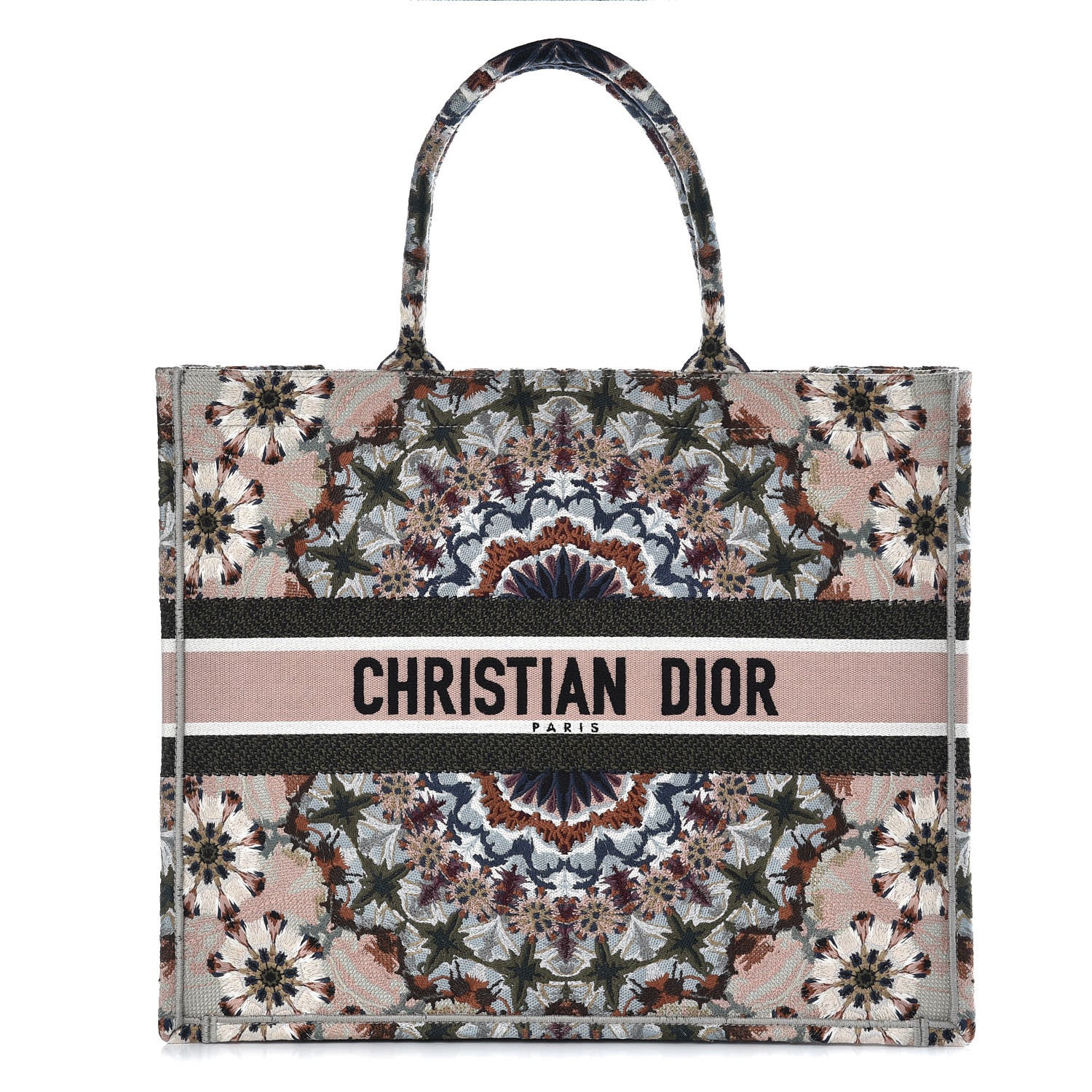 Christian Dior Canvas Embroidered KaleiDioroscopic Book Tote Multicolor 1 of 7