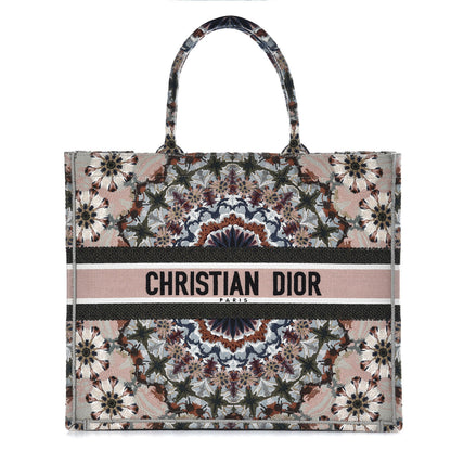 Christian Dior Canvas Embroidered KaleiDioroscopic Book Tote Multicolor 1 of 7