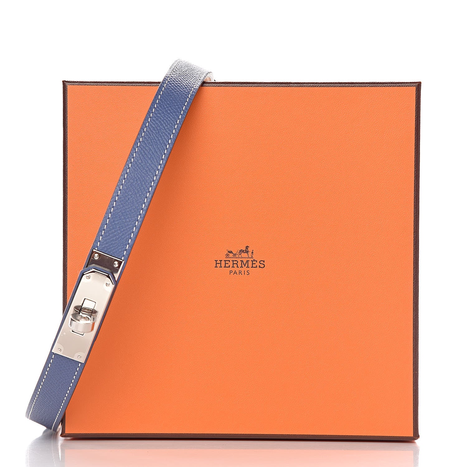 Hermes Epsom Kelly Belt Bleu Brighton 6 of 6