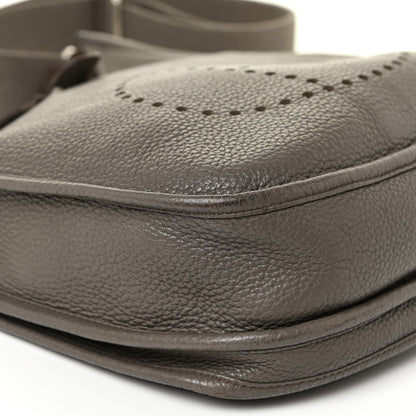 Hermes Taurillon Clemence Evelyne III PM Etain 28 of 32