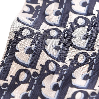 Christian Dior Silk Oblique Mitzah Scarf Blue 4 of 4