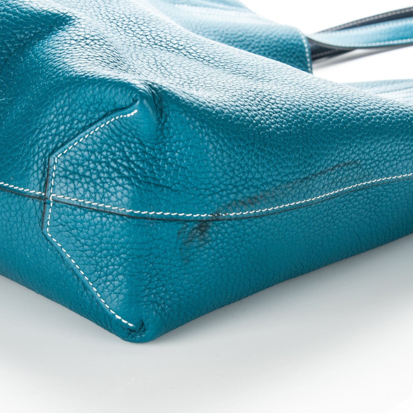Taurillon Clemence Double Sens 36 Reversible Tote Bleu Sapphire Izmir