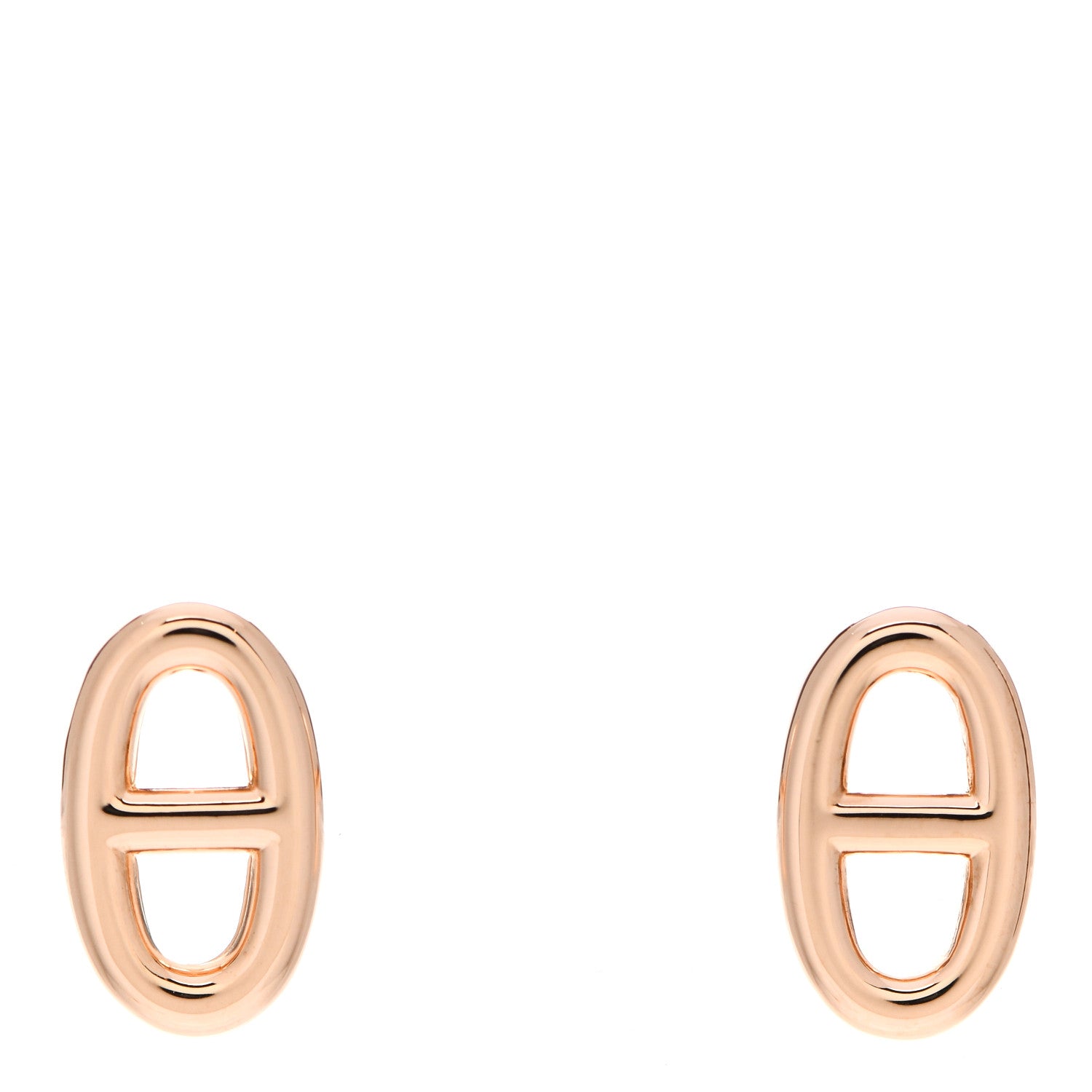 Hermes 18K Rose Gold TPM Farandole Stud Earrings 1 of 5