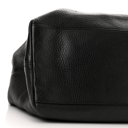Gucci Pebbled Calfskin Large Soho Chain Shoulder Bag Black 9 of 11