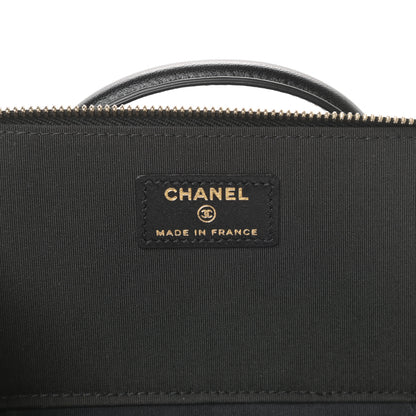 Chanel Lambskin Quilted Small Top Handle Vanity Case With Chain Black 8 of 11